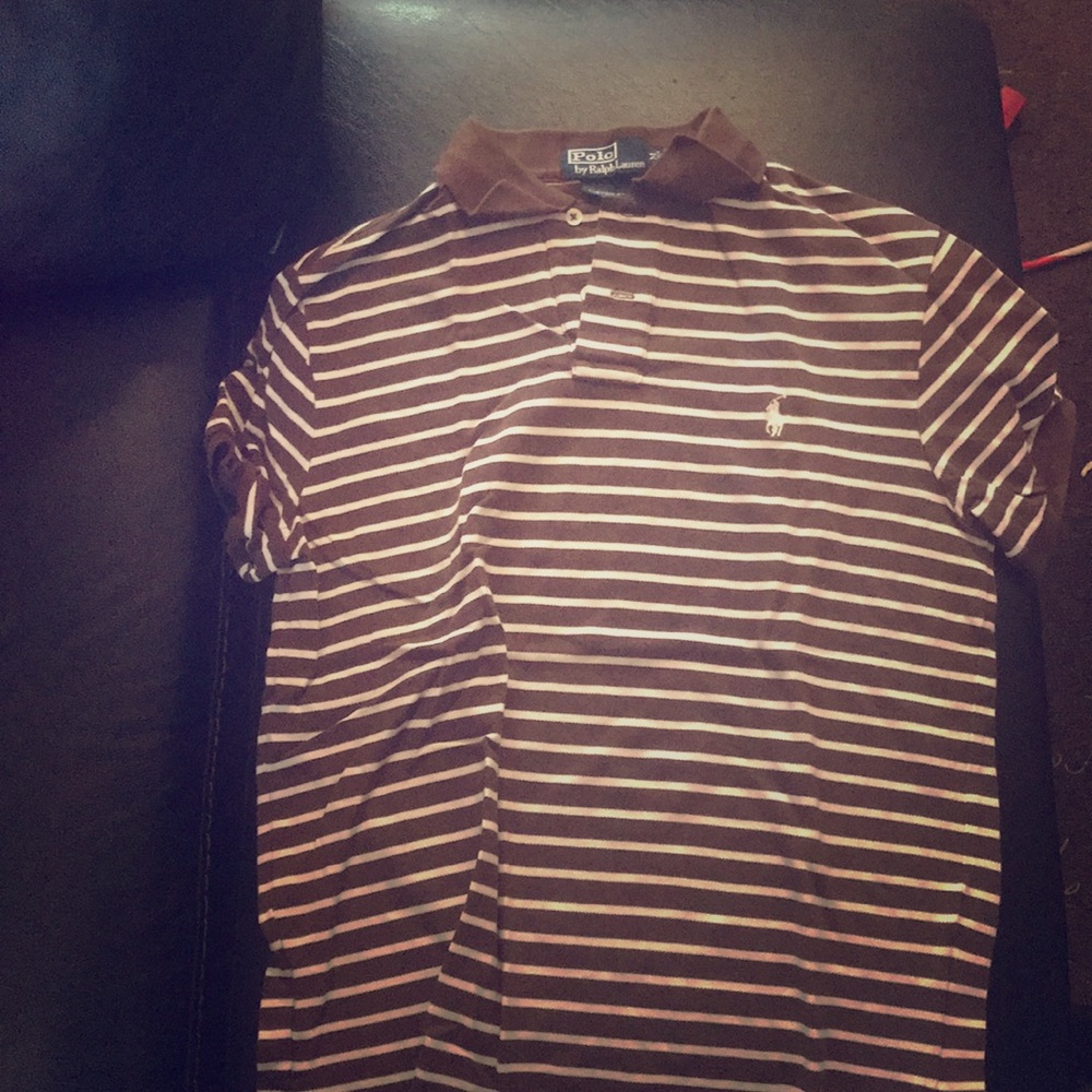 Brown polo shirt